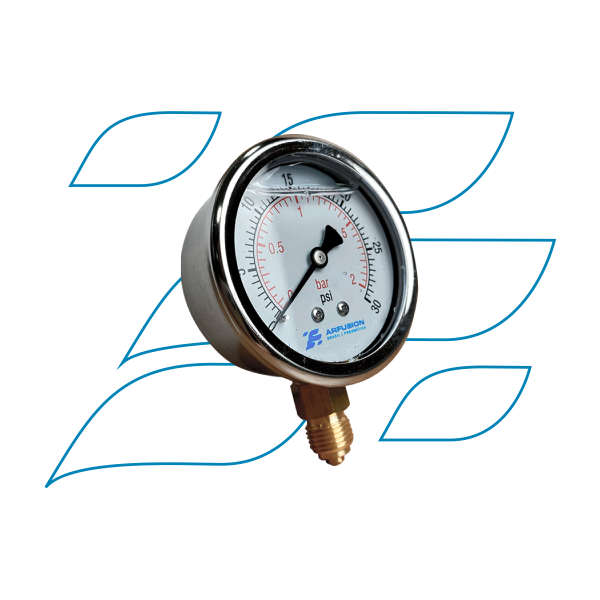 MANÔMETROS COM GLICERINA CAIXA INOX - Imagem 3