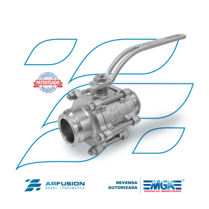 Válvula Esfera Tripartida MGA - S1000 400 PSI P/ TUBO OD